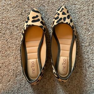 BRAND NEW cheetah print flats size 6